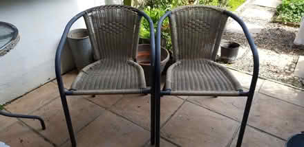 Photo of free 2 x rattan effect garden chairs (St Leonards TN38) #1