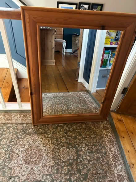 Photo of free Wooden frame mirror (LS18 (horsforth)) #1