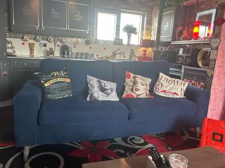 Photo of free Blue sofa (SE16) #1