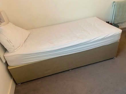 Photo of free Fabric single bed and mattress (Southall UB2) #3