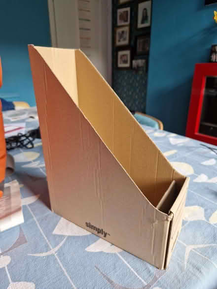 Photo of free Foldable desk file holder cardboard. (Walkley S6) #2
