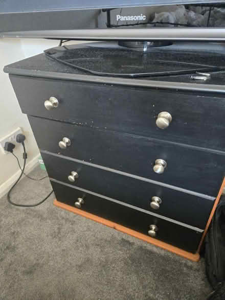 Photo of free Black chest of drawers (Crowborough TN6) #1