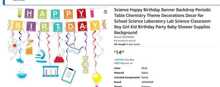 Photo of free Science party decorations (San Anselmo) #1