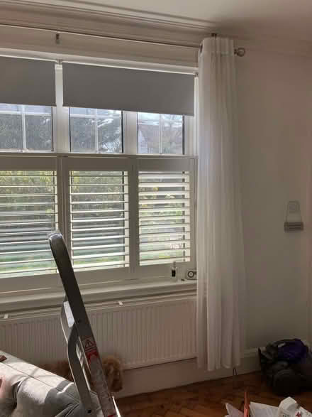 Photo of free Pair of eyelet voile long curtains (Thames Ditton) #1