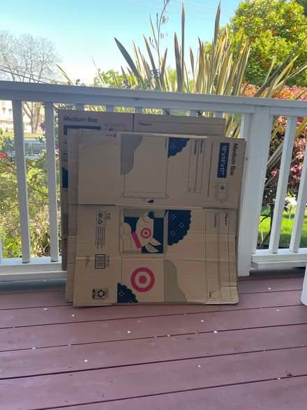 Photo of free Four medium moving boxes (Mountain View near Costco/101) #1