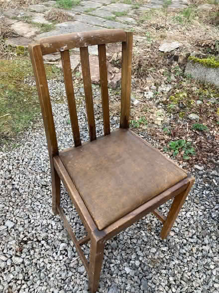Photo of free 2 vintage solid wood chairs and stool (Stainton CA11) #1