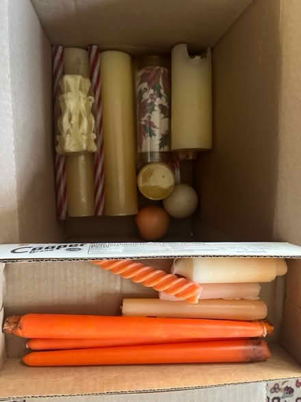 Photo of free Box of older candles (Ridley Park) #1