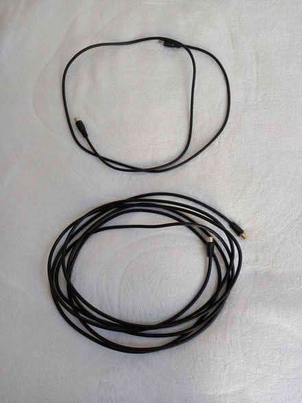 Photo of free TV aerial coaxial extension cables x2 (Layerthorpe YO31) #1