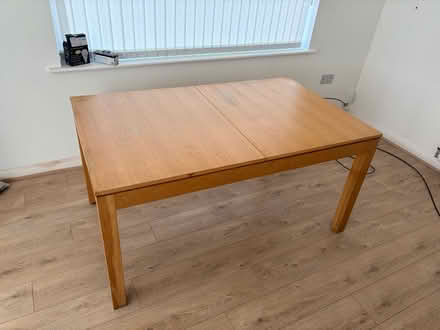 Photo of free Dining table (Knotty Ash L12) #1