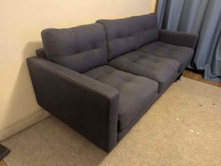 Photo of free Blue 3 seater sofa (Markinch KY7) #1