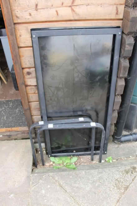 Photo of free Dark Glass and metal coffee table (Wells East BA5 3J) #1