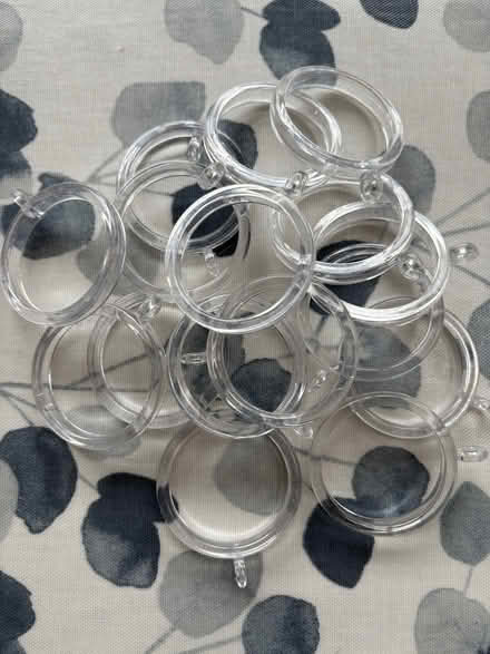 Photo of free Curtain Rings - clear plastic (Kingston Gate KT2) #1