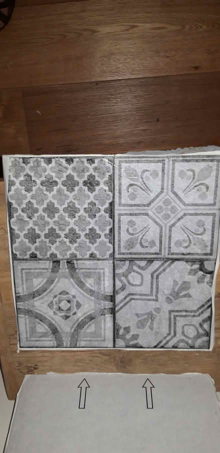 Photo of free 1 pack DC self adhesive floor tiles grey (St Leonards TN38) #2