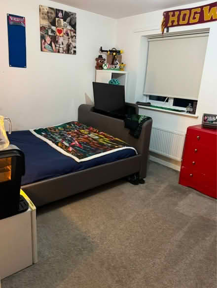 Photo of free King size faux leather TV bed (ME15 8) #1