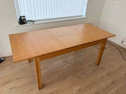 Photo of free Dining table (Knotty Ash L12) #2