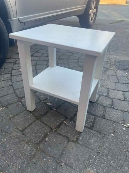 Photo of free White side table (M20 Didsbury) #1