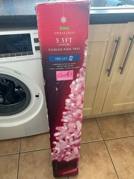 Photo of free Pink pre lit Christmas tree (Stevenage) #1