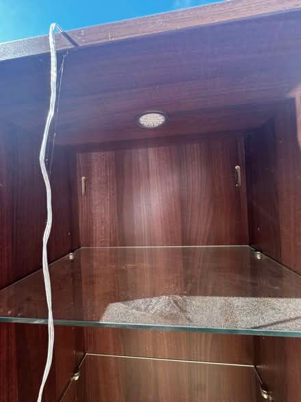 Photo of free Two glass fronted cupboards- shelves and drawers (Warners End HP1) #4