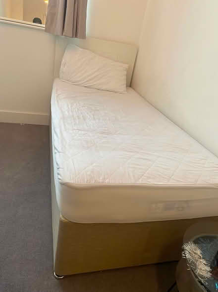 Photo of free Fabric single bed and mattress (Southall UB2) #2