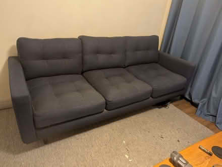 Photo of free Blue 3 seater sofa (Markinch KY7) #3