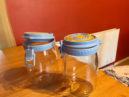 Photo of free Two 1 litre fermentation jars (Orton Goldhay) #1