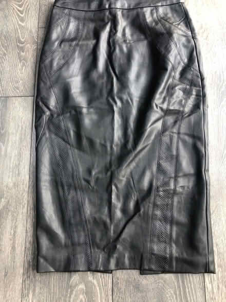 Photo of free Size 8 faux leather skirt (Spencers wood) #1