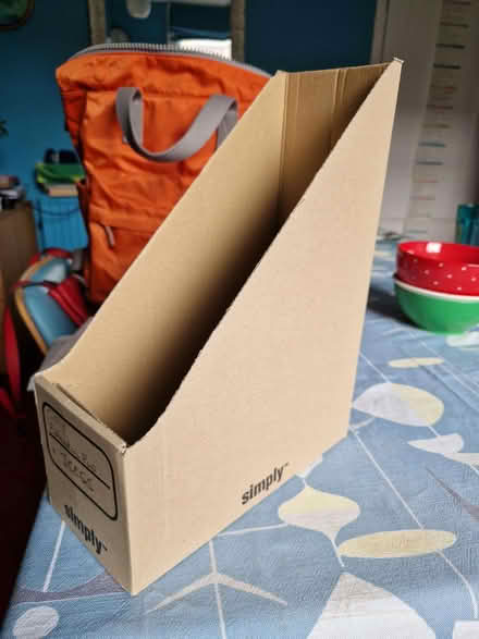 Photo of free Foldable desk file holder cardboard. (Walkley S6) #4