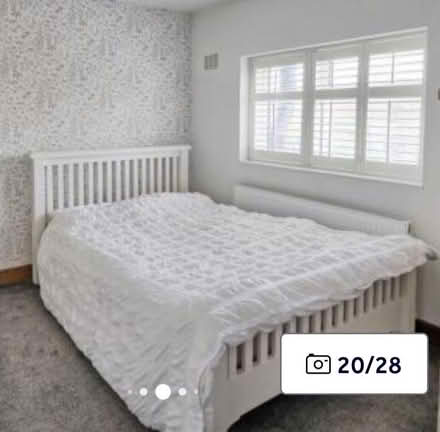 Photo of free Wooden Bed Frame & Double Mattress (Ware SG12) #3