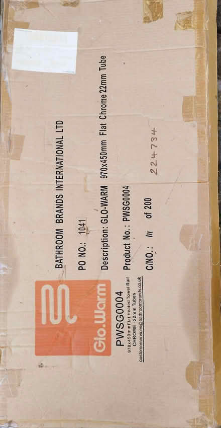 Photo of free Chrome Towel Radiator 970 x 450 mm New (Heelands MK13) #2