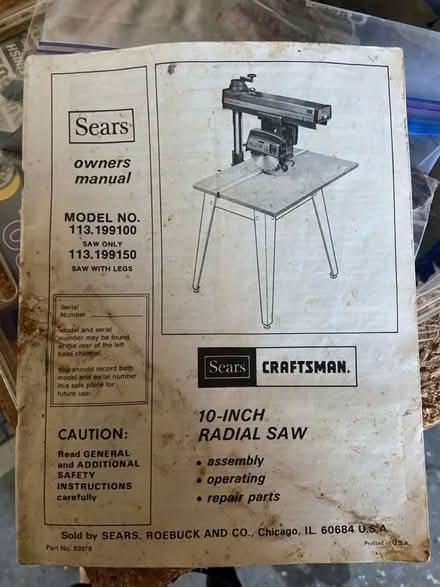Photo of free Radial arm saw (West end) #3