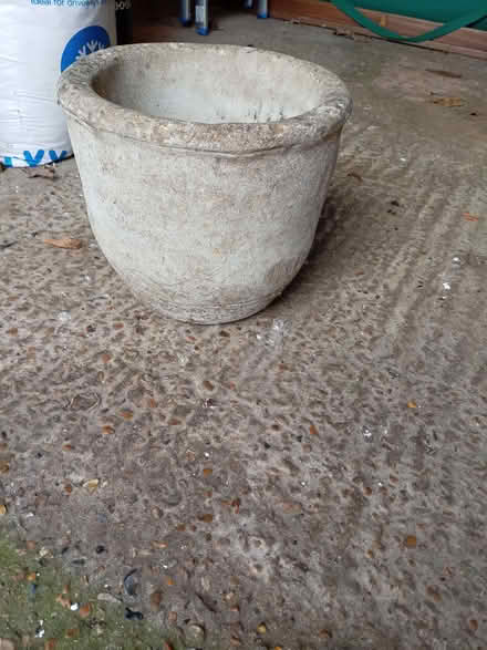 Photo of free Concrete plant pot (Aylesford Common ME5) #3