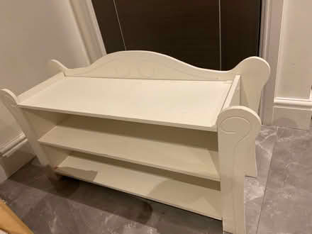 Photo of free floating storage shelves with hooks (Twickenham TW2) #1