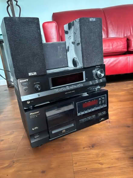 Photo of free CD changer and receiver speakers (West Chester) #1