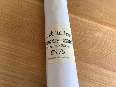 Photo of free Stitch’n Tear embroidery stabilising fabric (Loughborough LE11) #1
