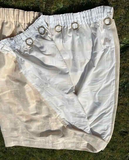 Photo of free Lined curtains 135 x 135 approx (St Julians AL1) #2