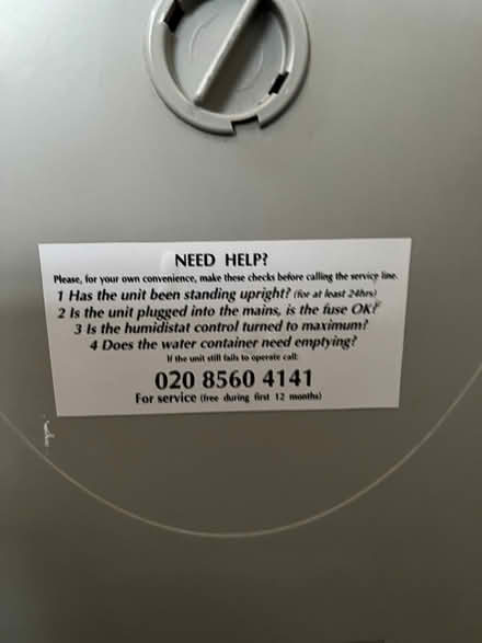 Photo of free Amcor dehumidifier (Worcester park KT4) #2