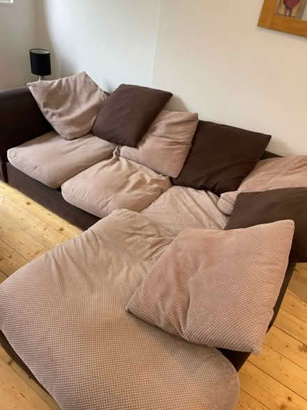 Photo of free Brown corner sofa (Preston Park) #4
