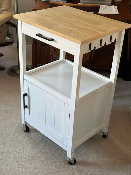 Photo of free Small white storage trolley (Abingdon OX14) #2