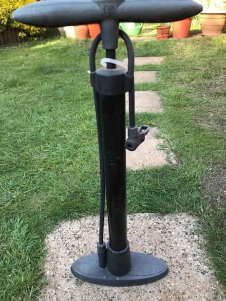 Photo of free Bicycle track pump for Schrader (car) valve. (College Town GU47) #3