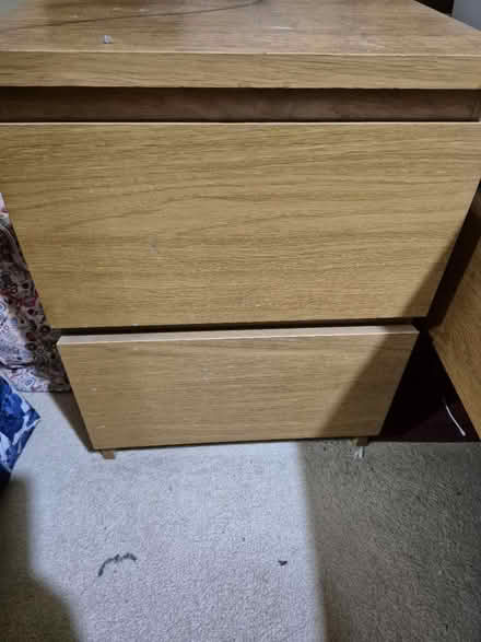 Photo of free 2 x malm ikea bedside tables (CB23) #1