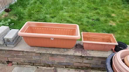 Photo of free Large plant pots and troughs (Hornchurch RM12) #2