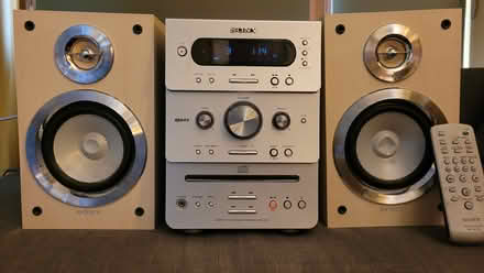 Photo of free Sony radio cd cassette & speakers (Waterloo, South Bank) #1