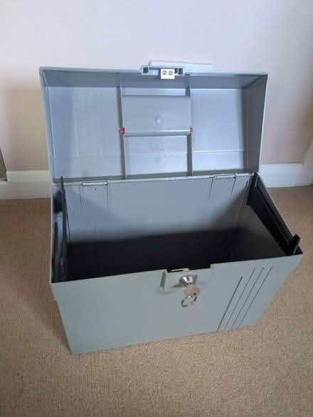 Photo of free Sturdy lockable box with key (Mosspark, Glasgow G52) #3