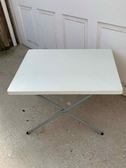 Photo of free Small Plastic foldaway table (West Wittering) #3
