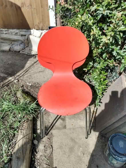Photo of free Two red stackable chairs (Westfield S20) #2