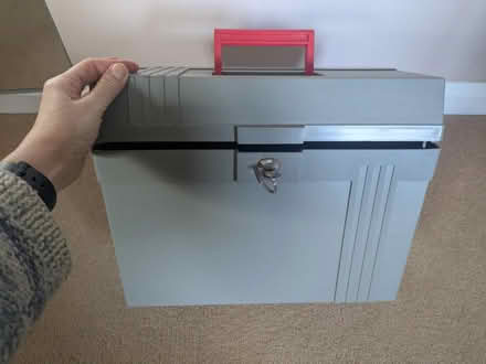 Photo of free Sturdy lockable box with key (Mosspark, Glasgow G52) #1