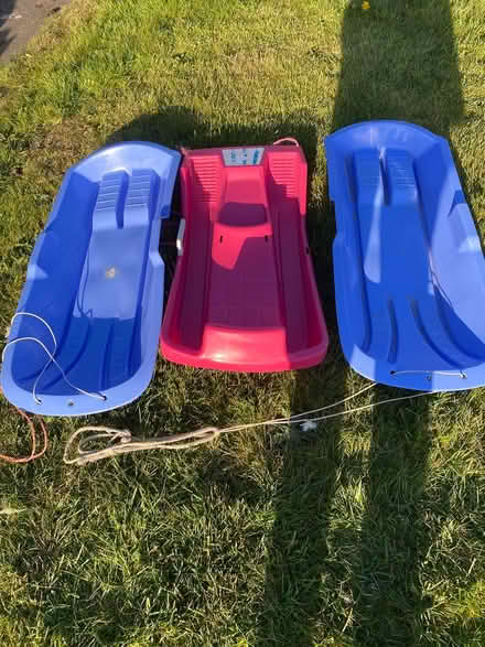Photo of free 3 plastic Sledges (Oakhill BA3) #1