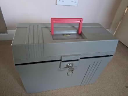 Photo of free Sturdy lockable box with key (Mosspark, Glasgow G52) #2