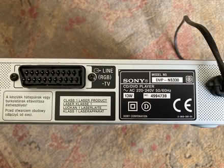 Photo of free Sony DVD Player (CT11) #3