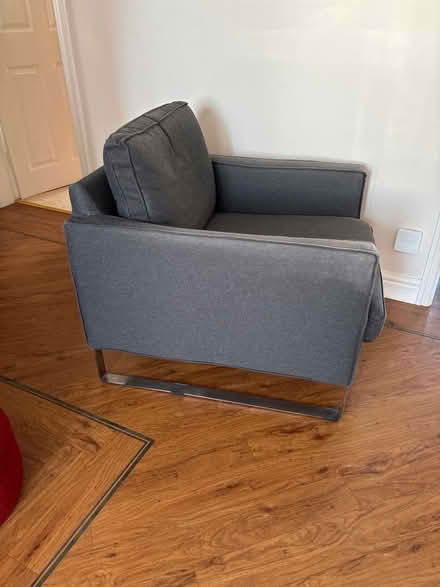 Photo of free Grey armchair (Bournmoor DH4) #2